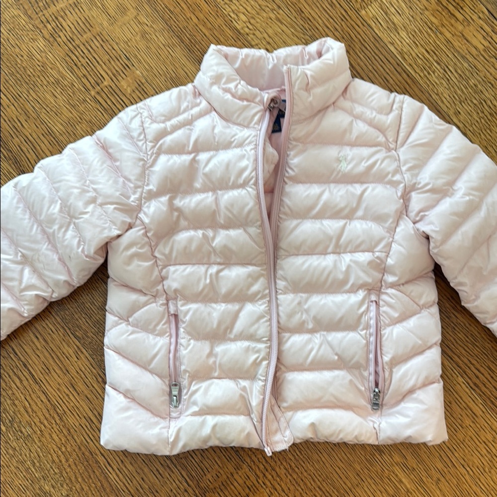 Kids Lightweight Puffer Jacket - Pale Pink